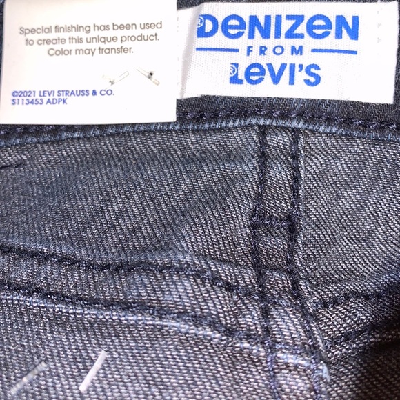 Levi’s Denizen boys dark blue loose jeans, size 7 Reg - Picture 10 of 12